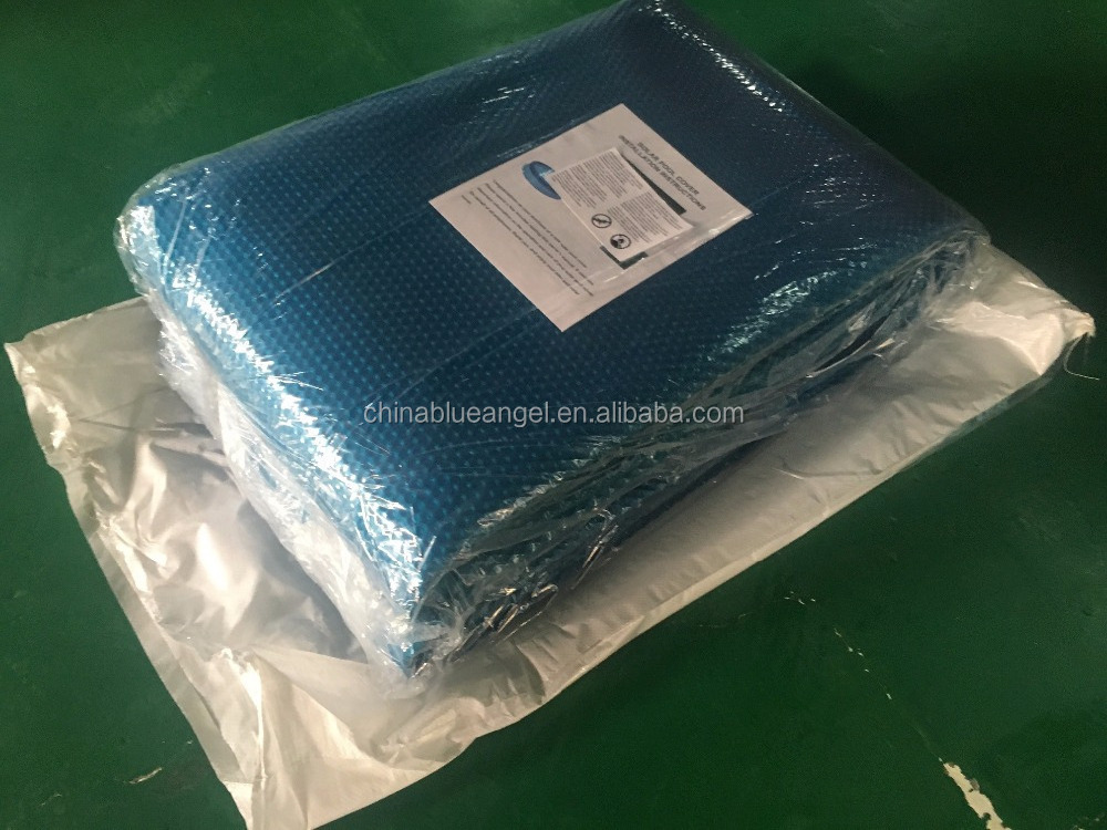 High Quality Silver Blue Swimming Pool cover  bubble foam automatic swimming pool solar cover