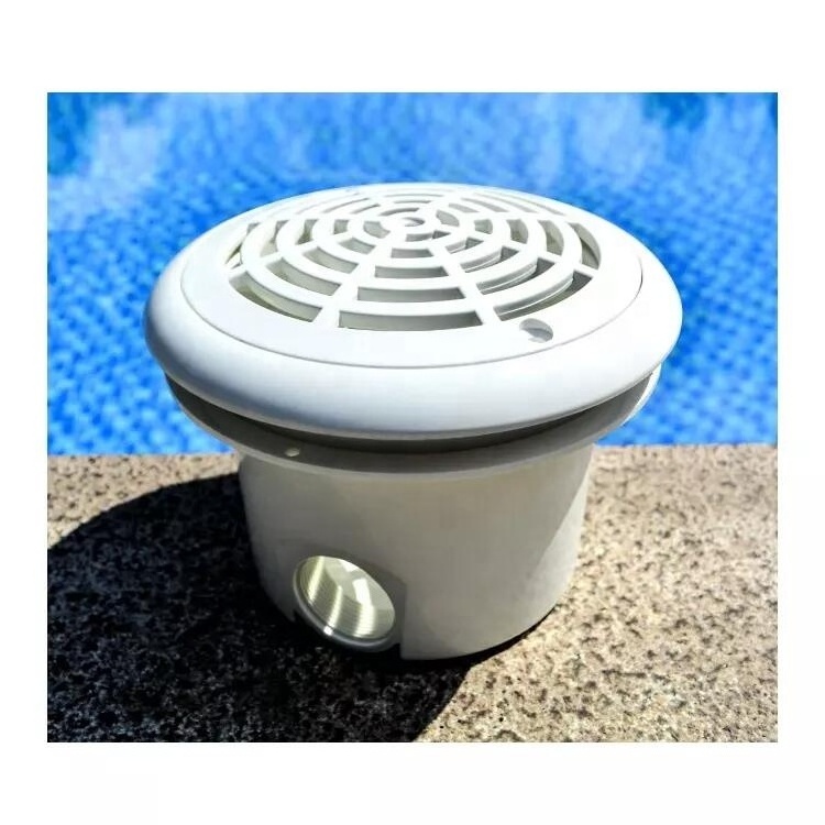 Useful pipe fitting overflow Swimming Pool accessories Gutter Drain 38mm female threaded ABS Main Drain