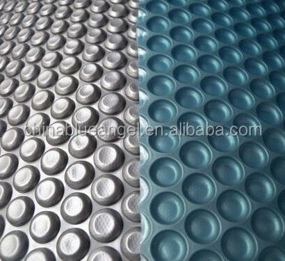 High Quality Silver Blue Swimming Pool cover  bubble foam automatic swimming pool solar cover