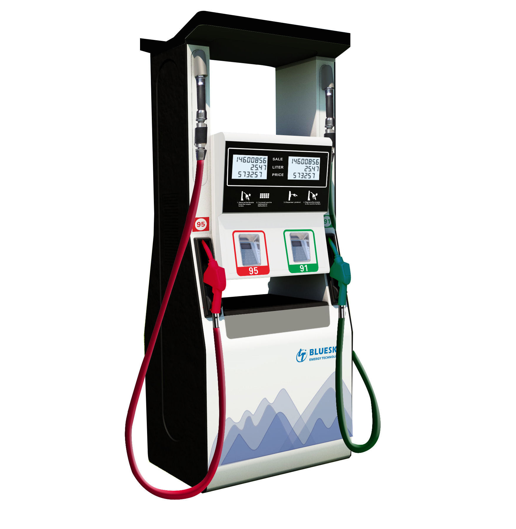 Bluesky RT-SG244 Good Price Gas Station Fuel Dispenser Pump Safety Smart Diesel Fuel Dispenser For Sale