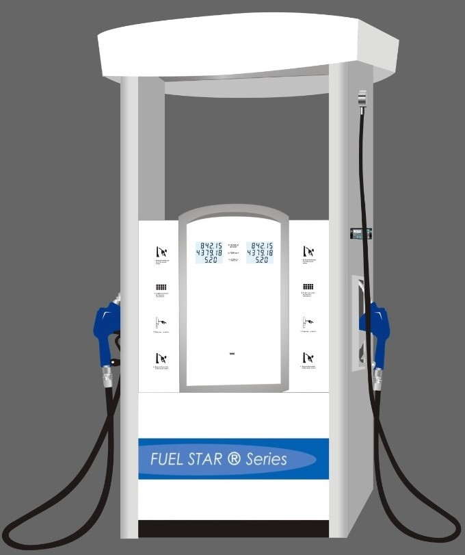 Hot selling smart fuel dispenser automate weight twin gas station fuel dispenser