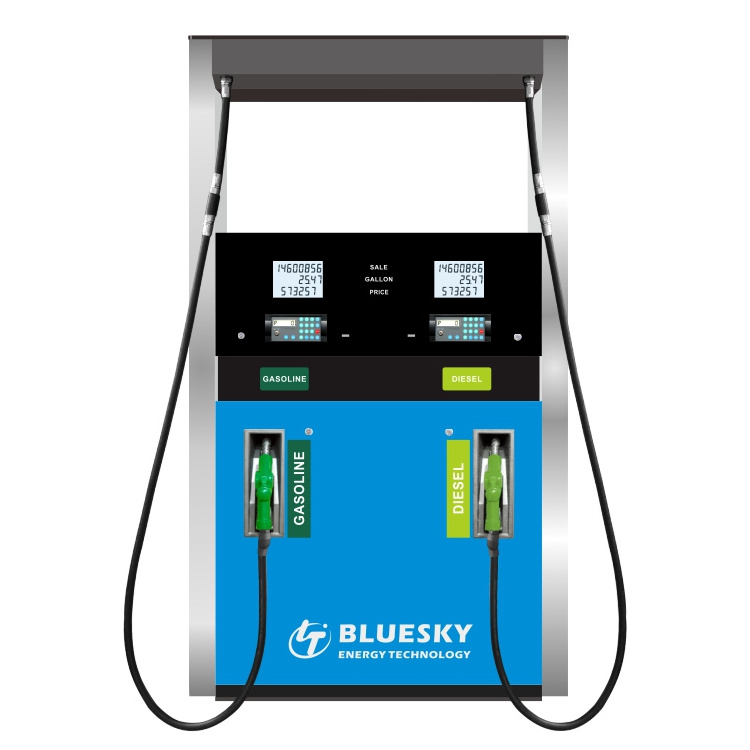 Bluesky petrol service equipment supply 2nozzles 4nozzles fuel station dispenser fuel pump fuel dispenser pump