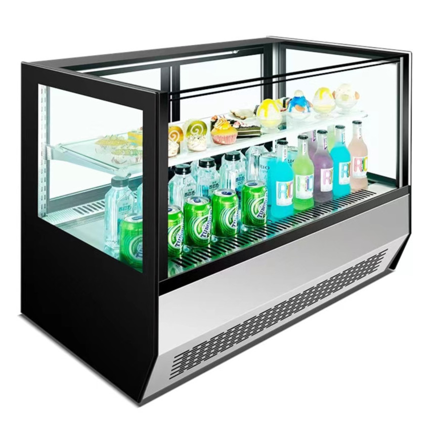 Hot Sale sweet display counter refrigerator  Freezer For Bakery Stands Showcase Cabinet chocolate display refrigerator