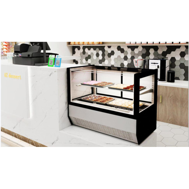 Hot Sale sweet display counter refrigerator  Freezer For Bakery Stands Showcase Cabinet chocolate display refrigerator