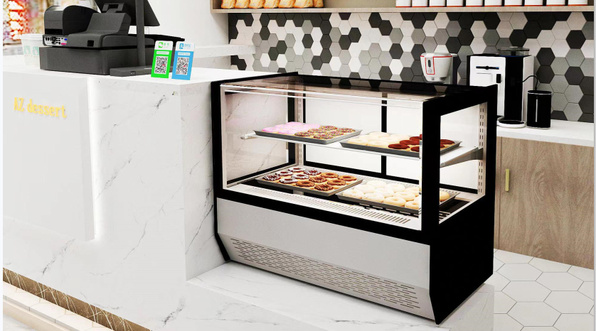 Hot Sale sweet display counter refrigerator  Freezer For Bakery Stands Showcase Cabinet chocolate display refrigerator