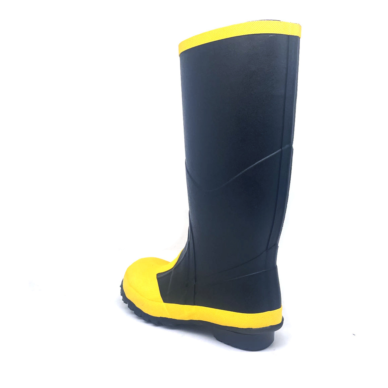 customized rubber neoprene lining rubber safety boots steal toe anti puncture and smash for mining boots