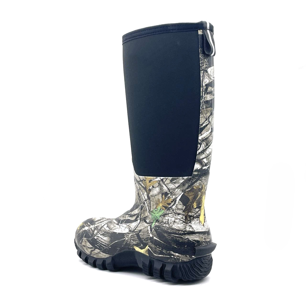 manufacture top quality 800g insulated winter waterproof  camouflage rubber  boots neoprene hunting boots for men