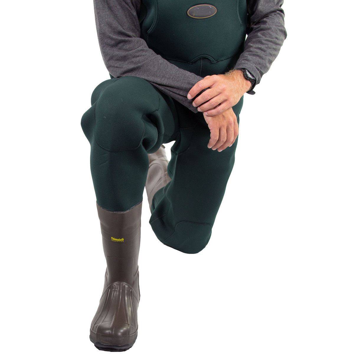 customized 3.5mm neoprene chest waders for fishing cleated sole or felt sole with insulation.