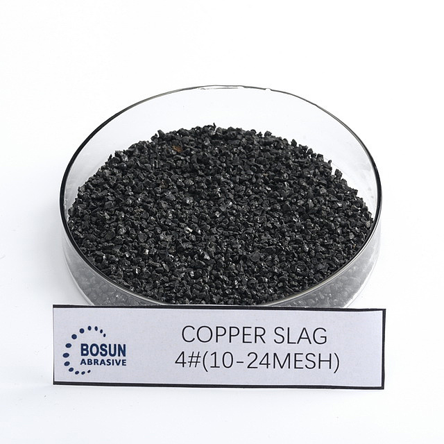 Sand blasting abrasive copper slag grit