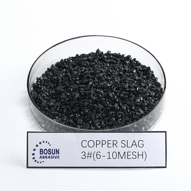 Sand blasting abrasive copper slag grit