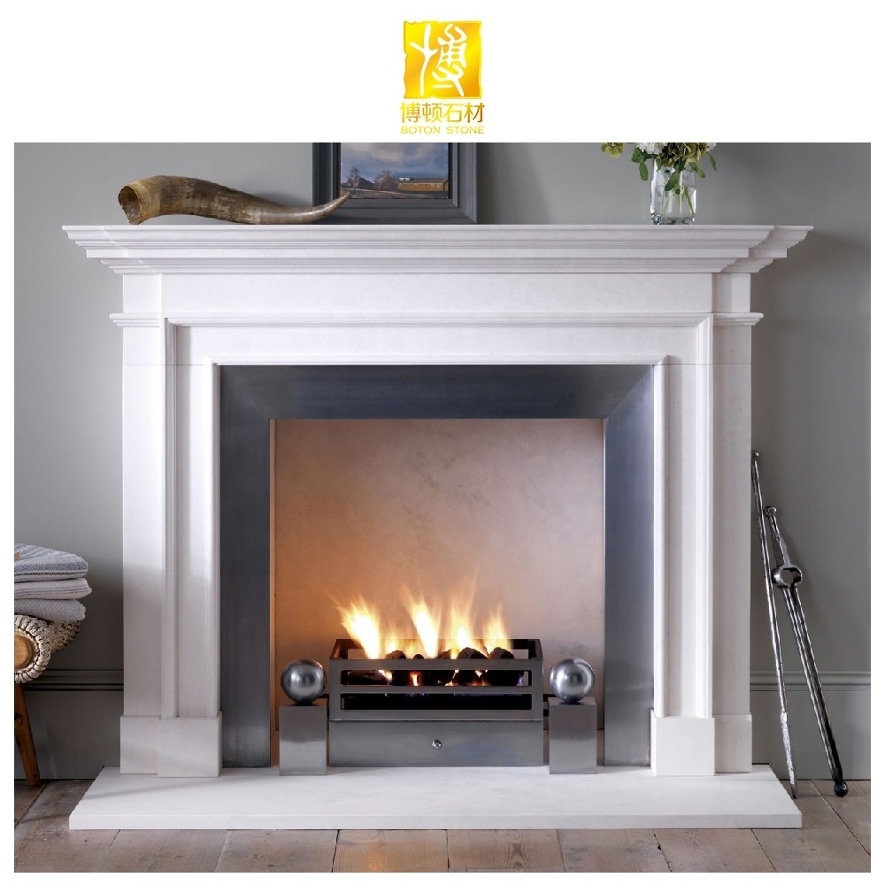 Modern Design Marble Fireplace Surround Decoration Indoor Outdoor Fireplace