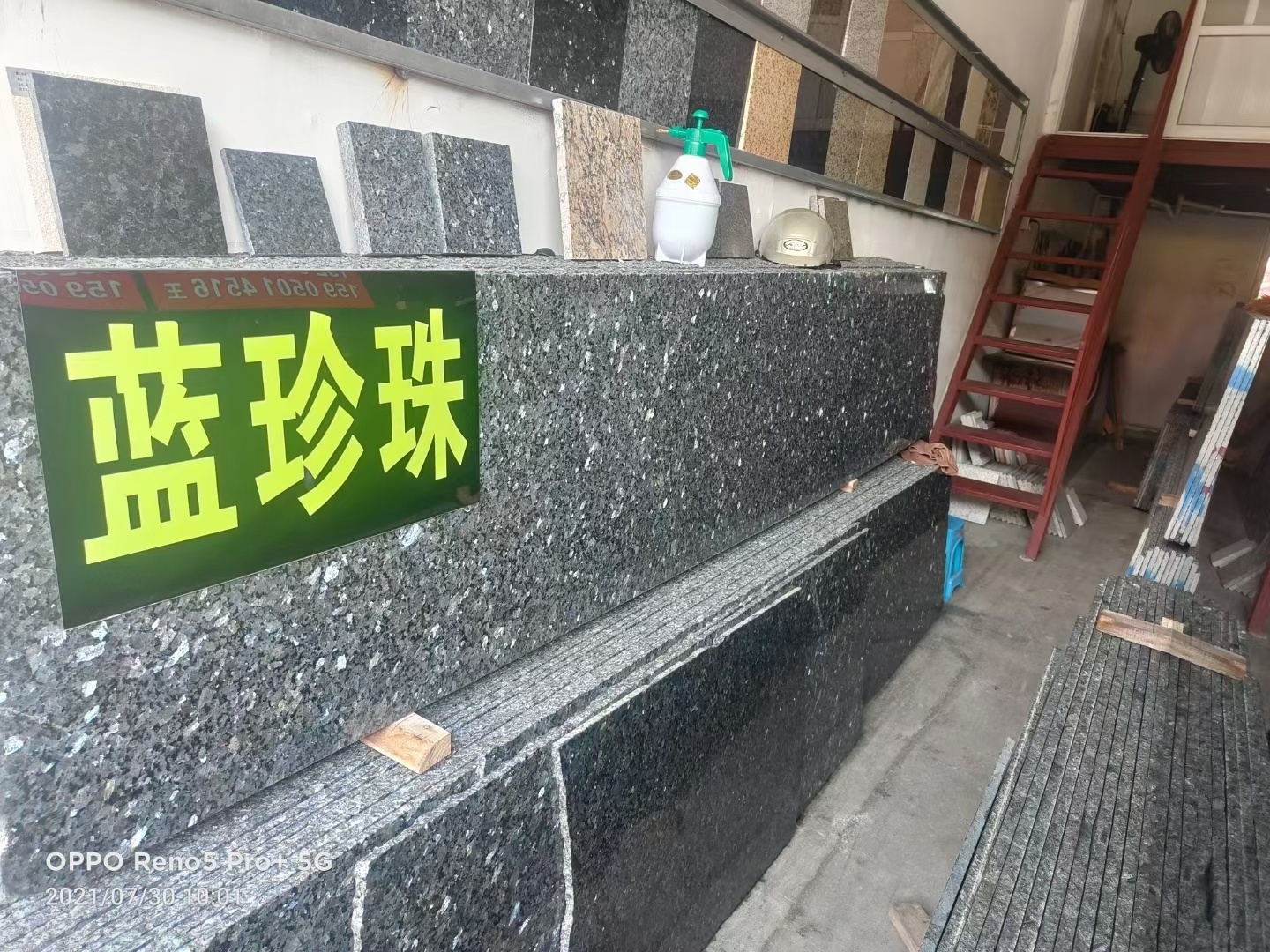 Wholesale Price Natural Stone Modern Pearl Marble Kitchen Countertop Polished Blue Slab Chinese Granite Price