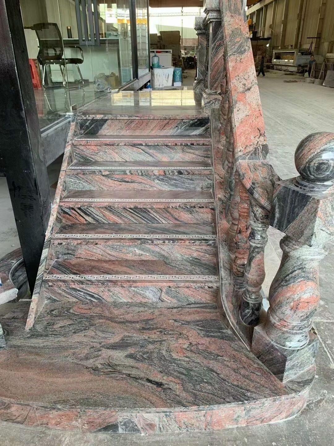 Low Price Red Granite balusters granite stone stairs granite slab prices