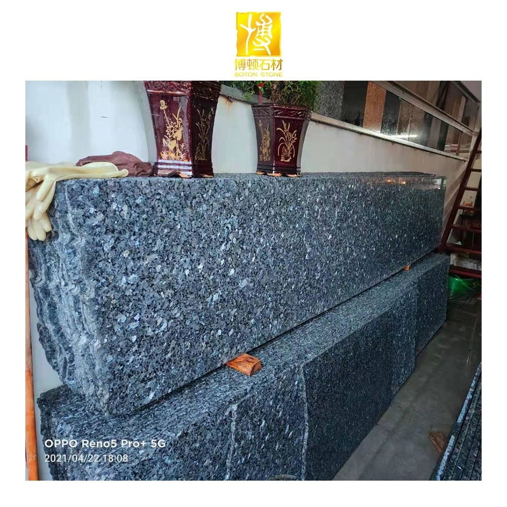 Wholesale Price Natural Stone Modern Pearl Marble Kitchen Countertop Polished Blue Slab Chinese Granite Price