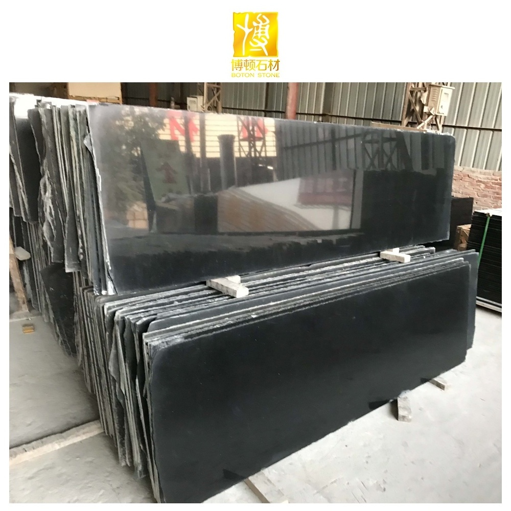 Wholesale Price Chinese Natural Stone Polished Tiles Kitchen Countertops Floor Slabs China Black Granite