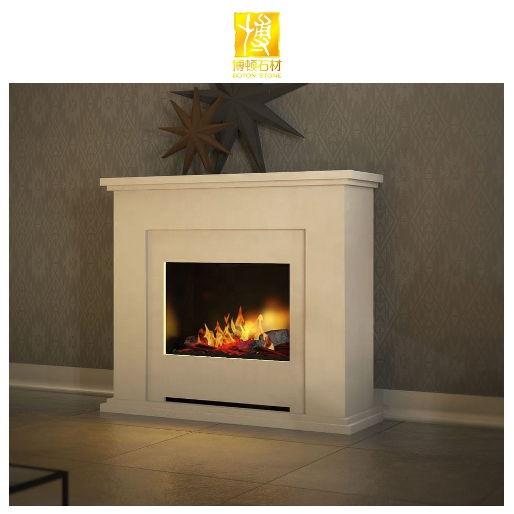 Modern Design Marble Fireplace Surround Decoration Indoor Outdoor Fireplace