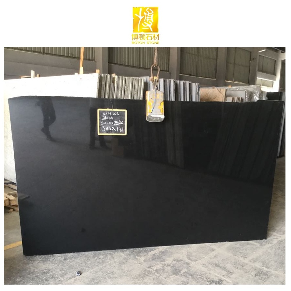 Wholesale Price Natural Stone Polished Floor Slabs Carved Monuments Black Granite Headstones