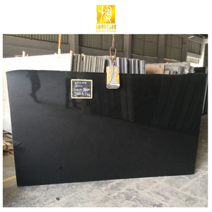 Wholesale Price Natural Stone Polished Floor Slabs Carved Monuments Black Granite Headstones