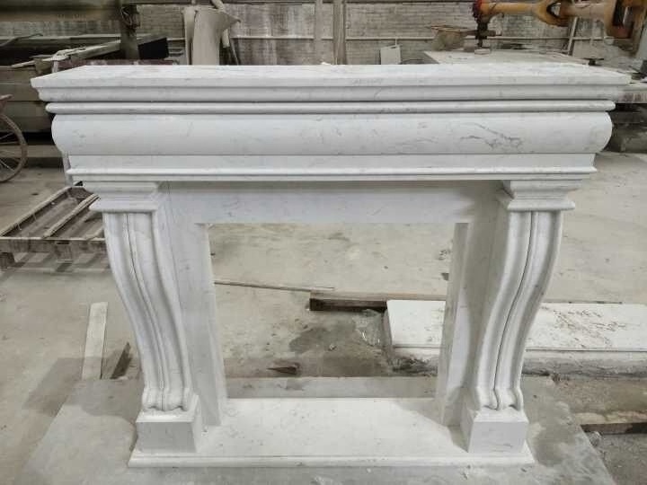 Popular Sale Carved Chinese Fire Place Surround Modern Design Marble Fireplace Mantle