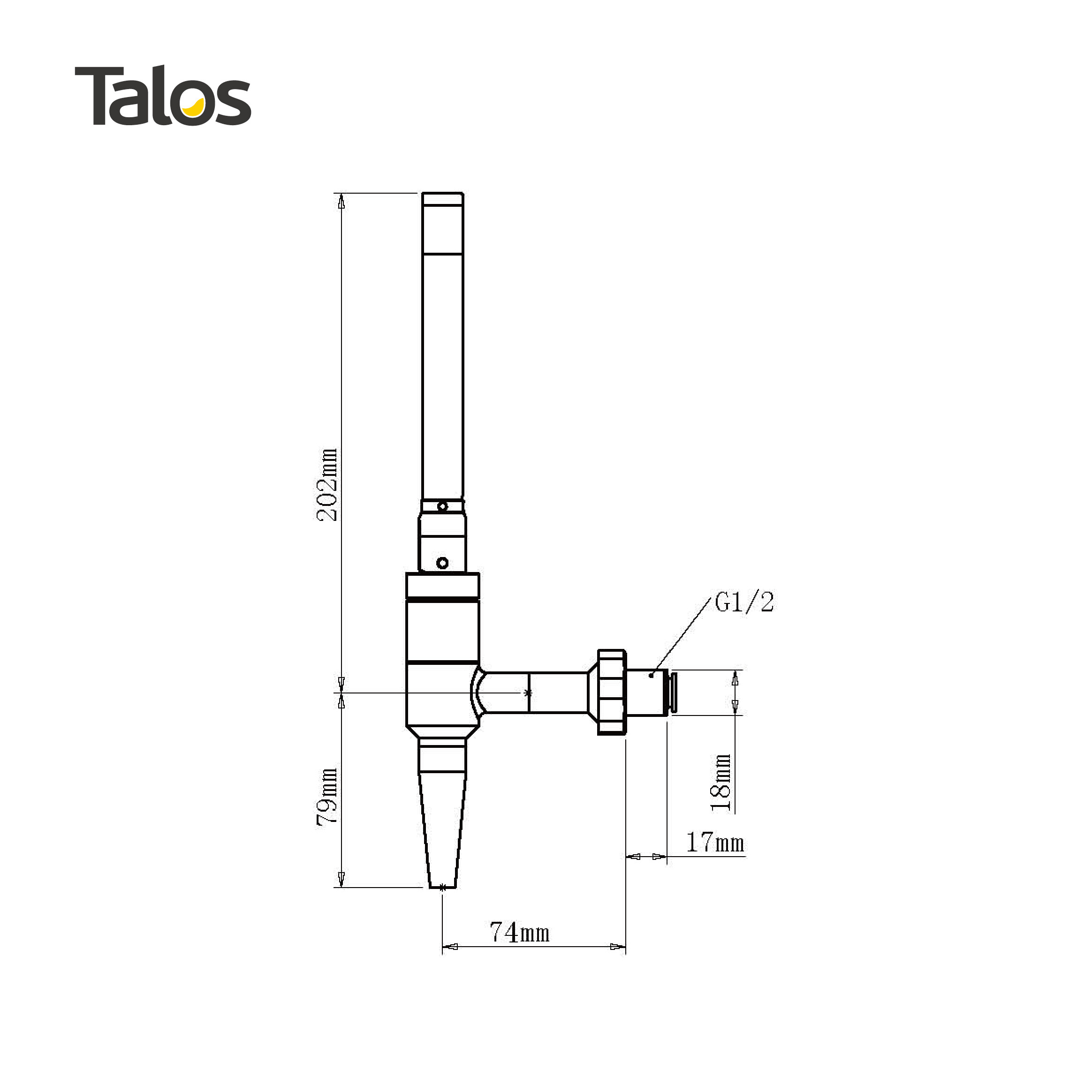 TALOS Drink Dispenser stout Beer Taps PVD color British style Beer Faucet