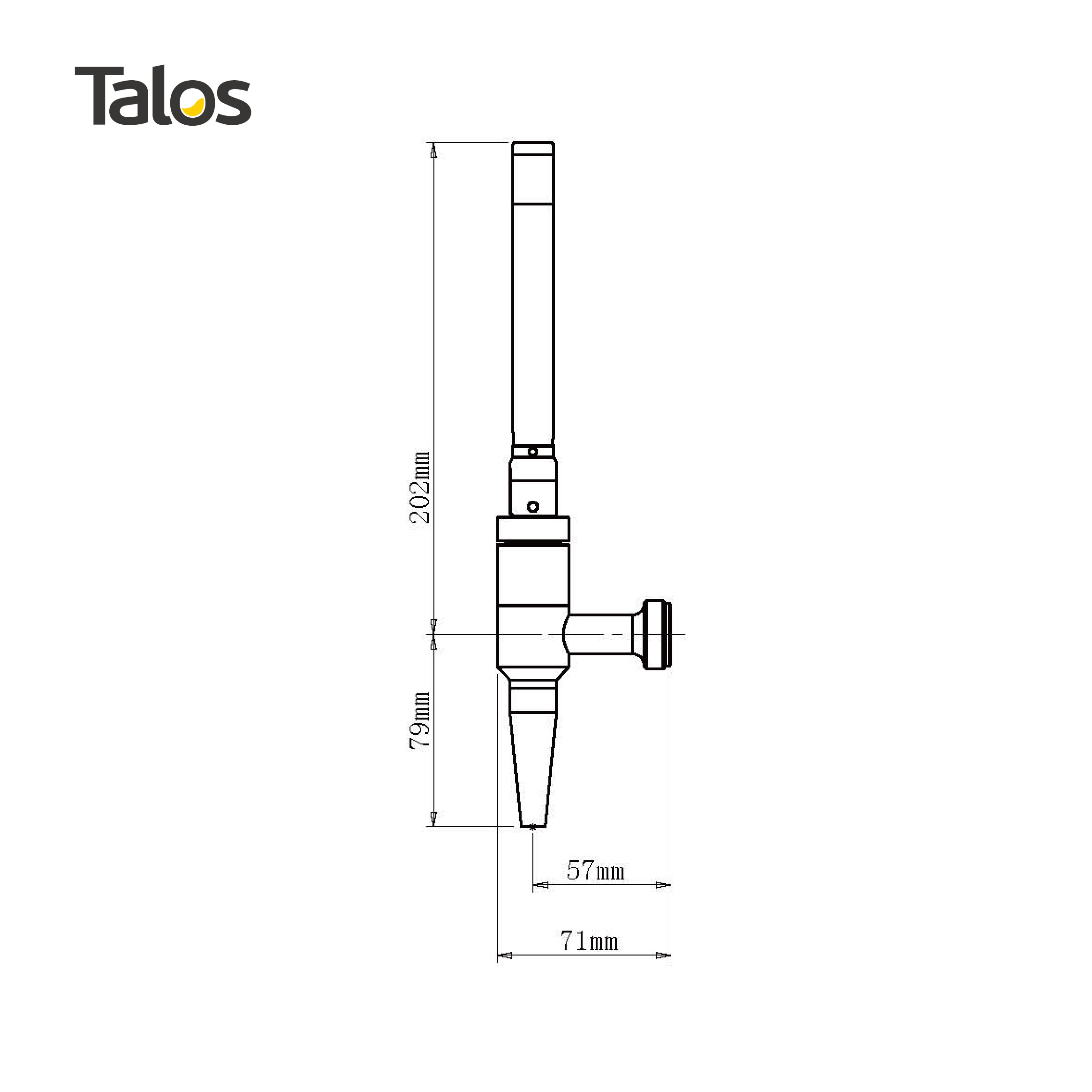 TALOS US Standard Stout Beer faucet and nitrogen coffee taps