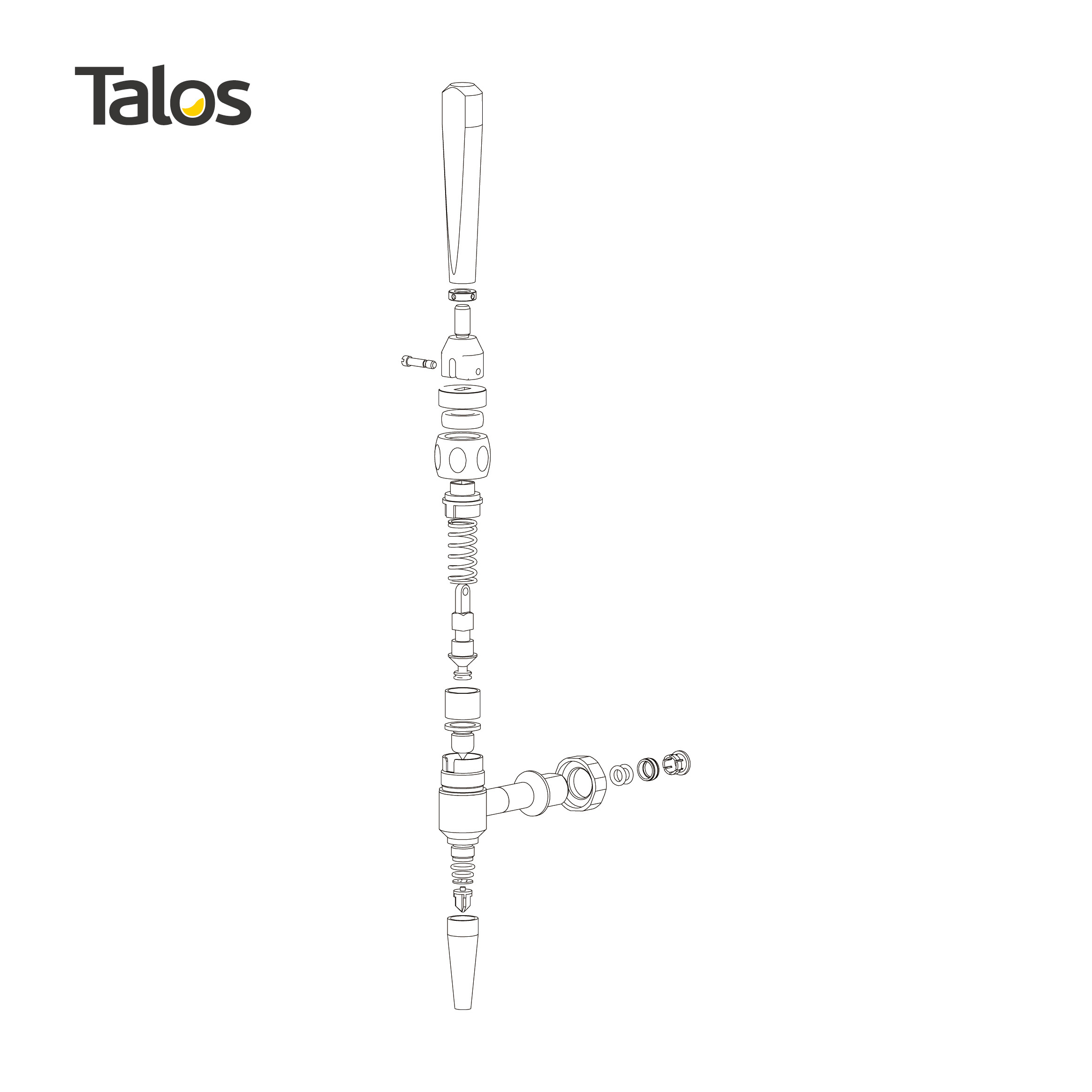 TALOS US Standard Stout Beer faucet and nitrogen coffee taps