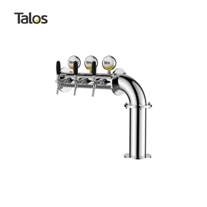 TALOS Bar Equipment Drink Dispenser L Type 3-way 102mm Beer Tower