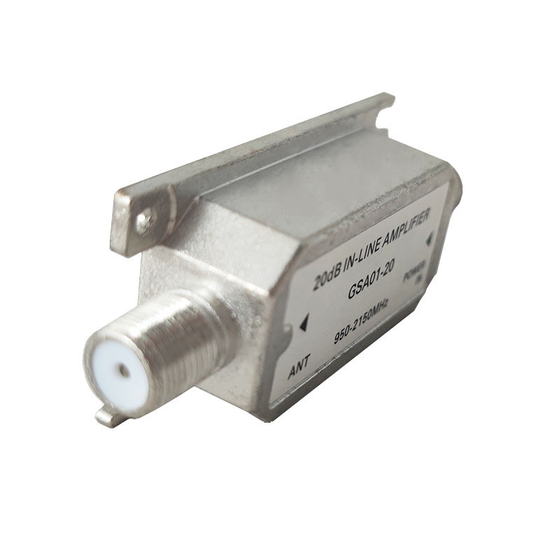 Highfly TV Signal Amplifier 20db IN-LINE AMPLIFIER 950-2150MHz Connect LNB and Media Player