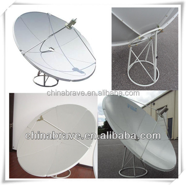 C band 1.8 2.4 3 3.7m 12 10 8 6feet satellite dish/tv/wifi/car tv/3g/hdtv fiber satellite dish antenna & receiver