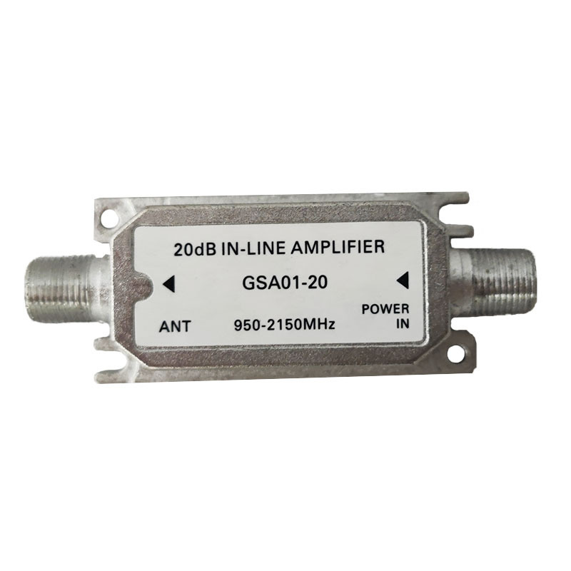 Highfly TV Signal Amplifier 20db IN-LINE AMPLIFIER 950-2150MHz Connect LNB and Media Player