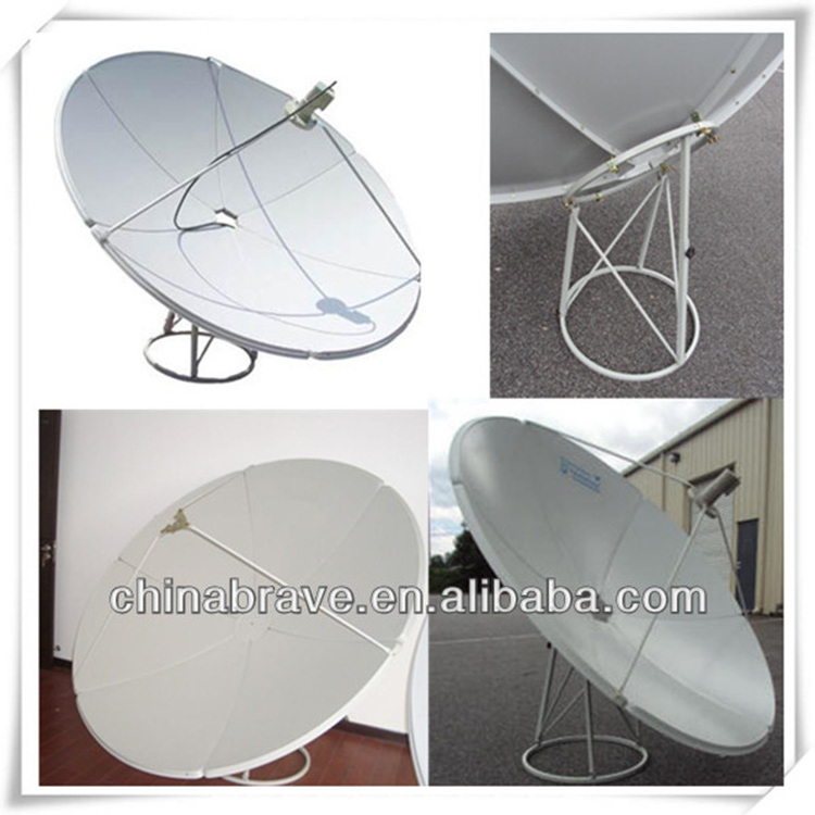 Prime Focus 180cm C band  dish antenna  outdoor 1.8m 6feet satellite dish with lnb ground antenna