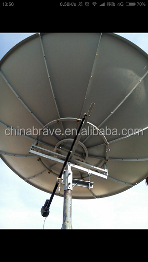 C/KU band 1.8 2.4 3 3.7 4 4.5m 12 10 8 6feet satellite dish/tv/wifi/car tv/3g/hdtv fiber steel satellite dish antenna & receiver