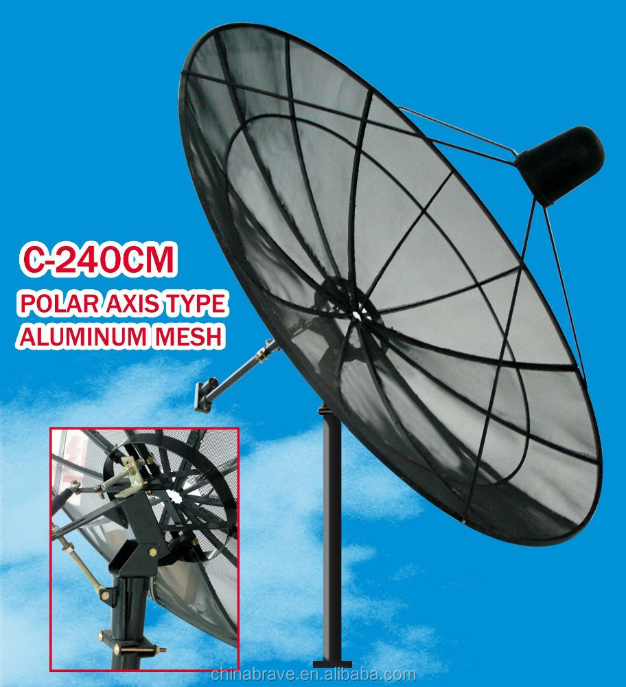 Good selling 240cm satellite dish c band dish tv antenna mesh dish antenna