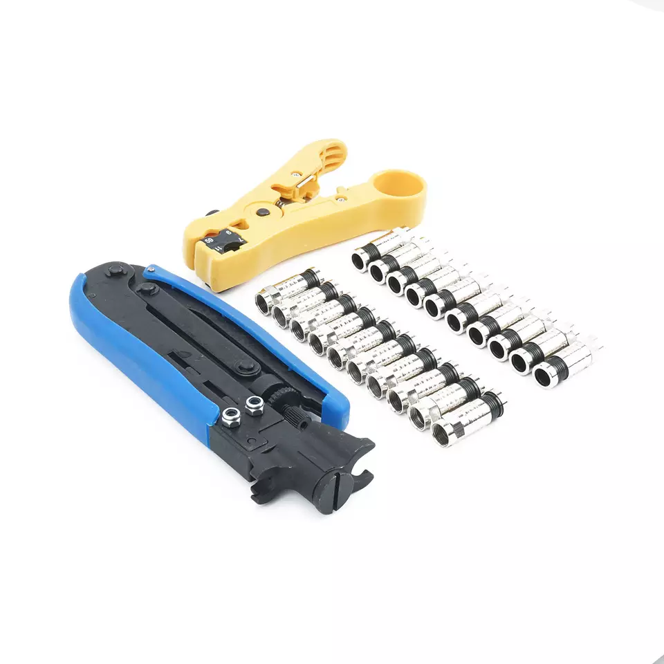 Hot Sale RG6 RG59 RG11 Cables Coaxial Cable Stripper Crimping tool Crimpers