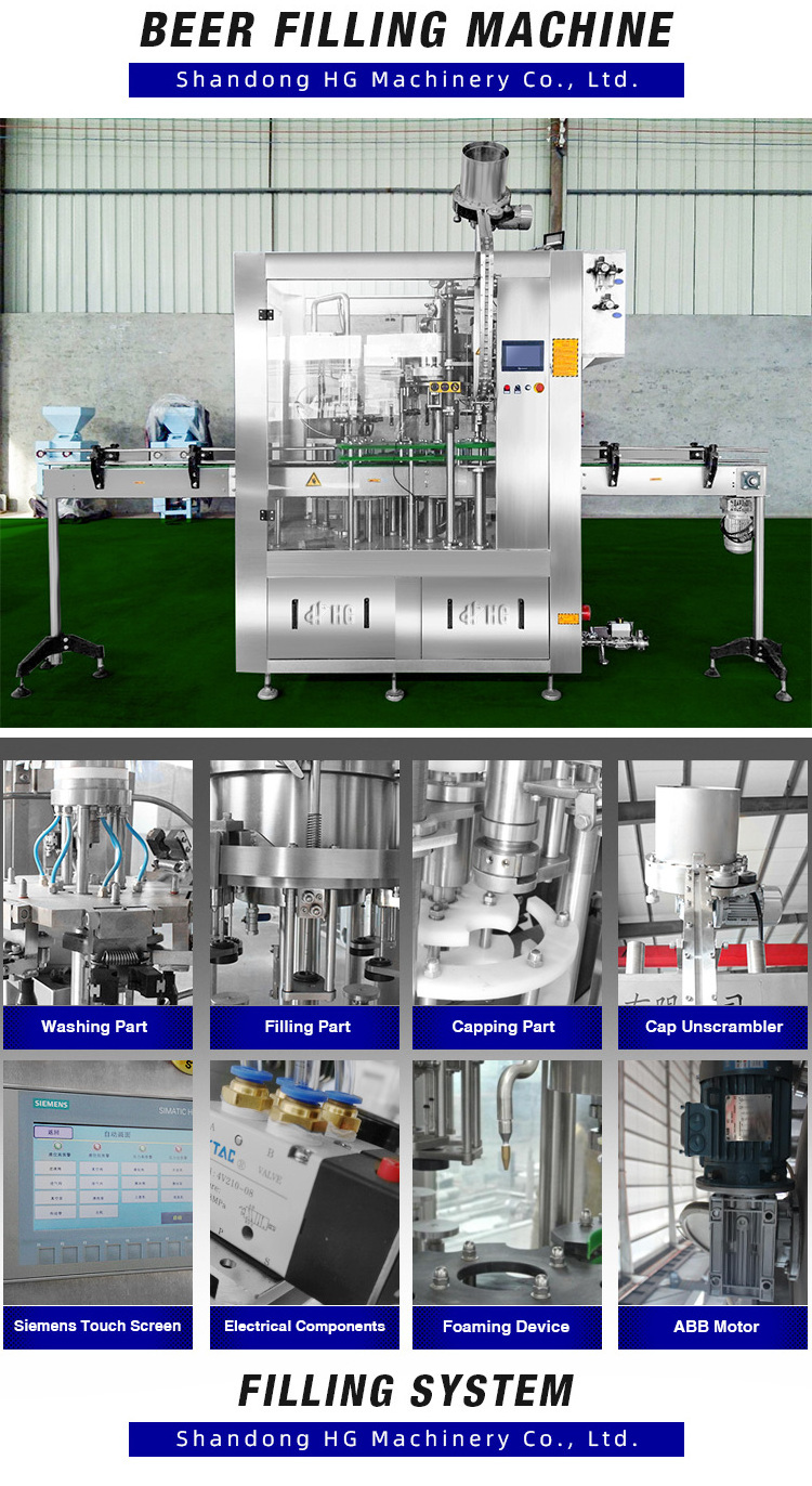 6-6-1 beer filling machine / beer keg washing and filling machine / small beer bottle filling machine