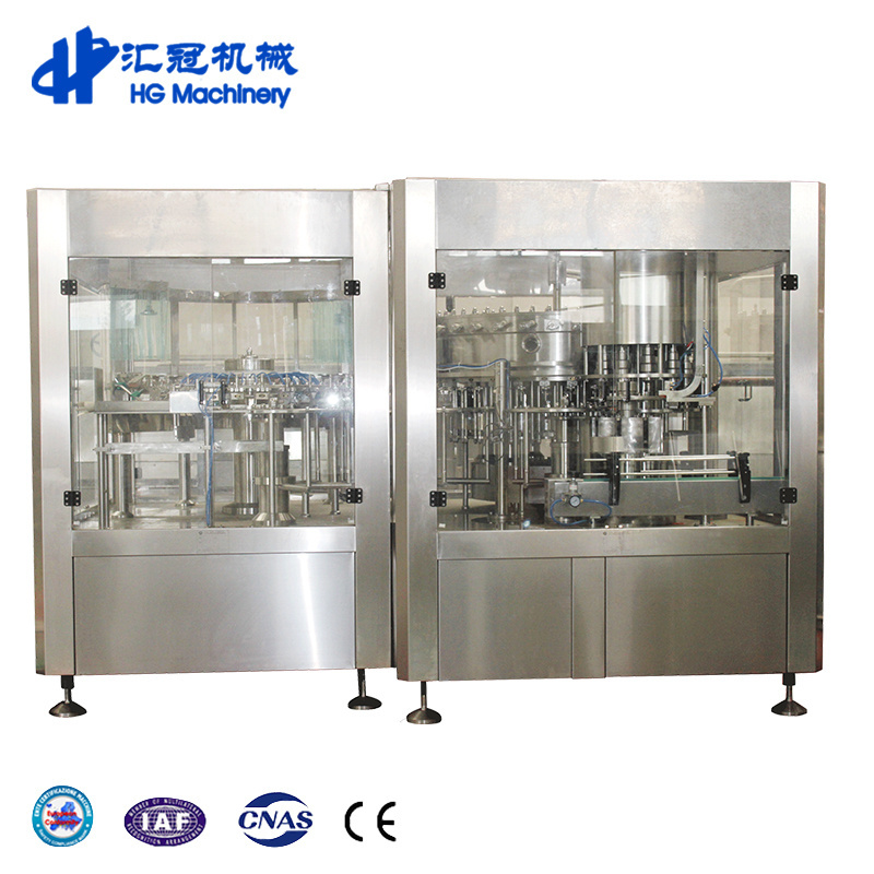 Automatic beer bottle rinsing filling capping machine beer bottling line