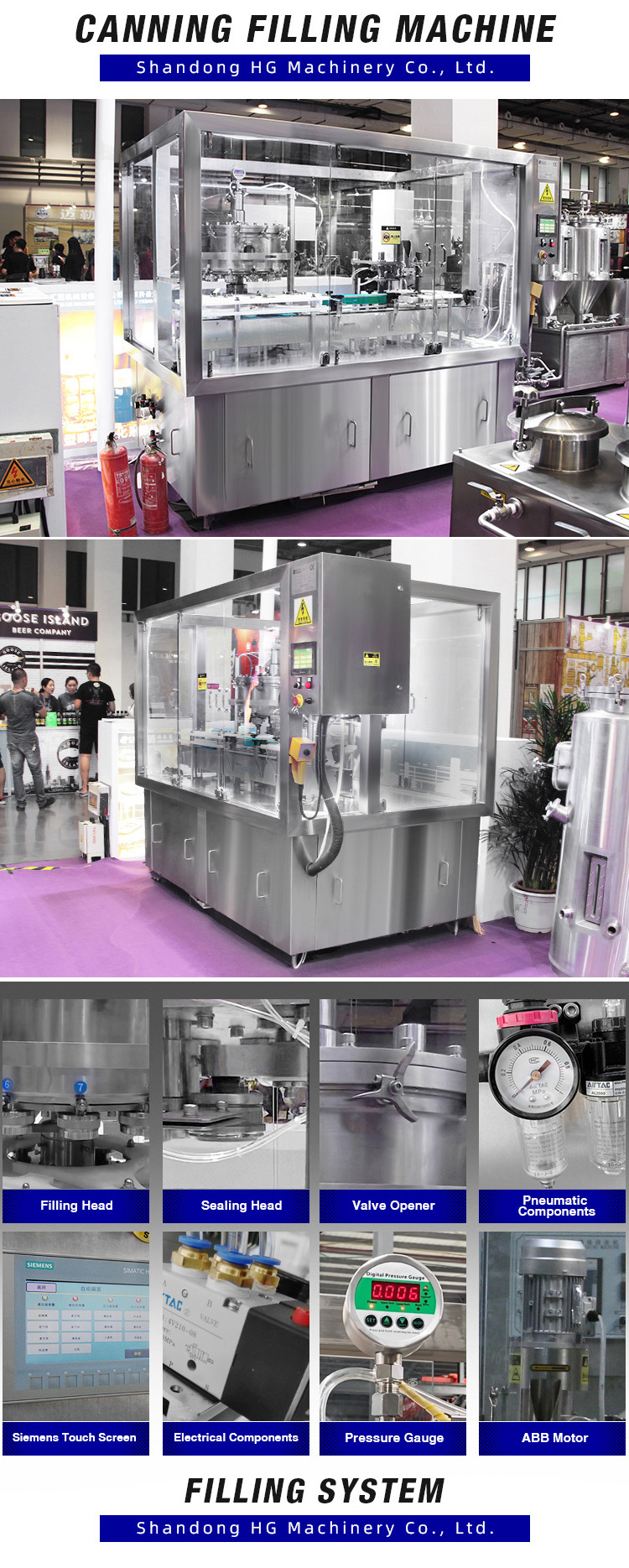 Beer Can Filler Seamer/beer Can Filler/ Can Filling Machine for Carbonated Beverage Washing Filling Capping