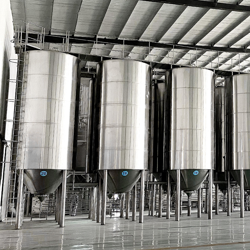 30000L 20T 30T 50T Industrial Stainless Steel Beer wine fermentation Tank /beer fermenting equipment with cooling jacket