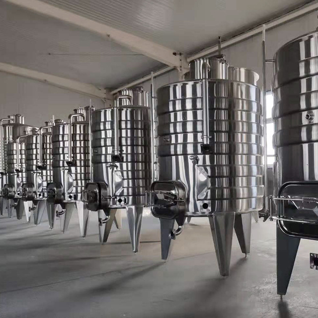 customized 1000l 2000l  5000L stainless steel wine fermentation tank for red wine