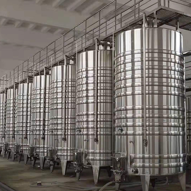 customized 1000l 2000l  5000L stainless steel wine fermentation tank for red wine