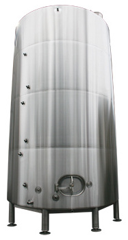 Stainless steel wine fermenter and storage tank for winery and beverage factory