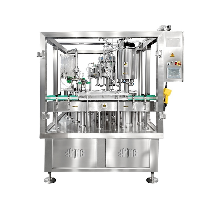 800-1000BPH Automatic Beer Glass Bottle Filling Labeling Machine