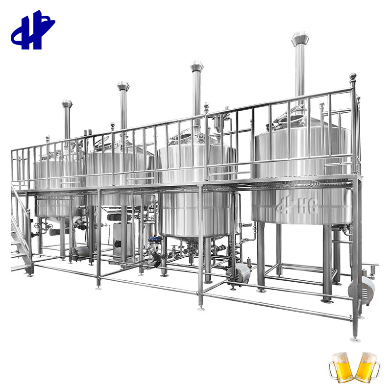 Brewery plant 2000L alcohol beer brewing production equipment 500l brew kettle to manufacture craft beer for sale