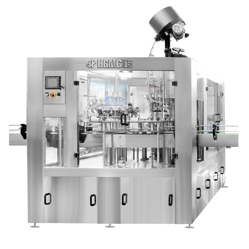 24-24-8 Complete Full automation Craft Beer Beveage Glass Bottle Rinsing Filling Capping Labeling Machine