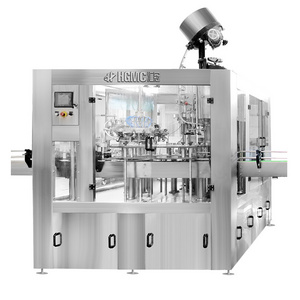 24-24-8 Complete Full automation Craft Beer Beveage Glass Bottle Rinsing Filling Capping Labeling Machine