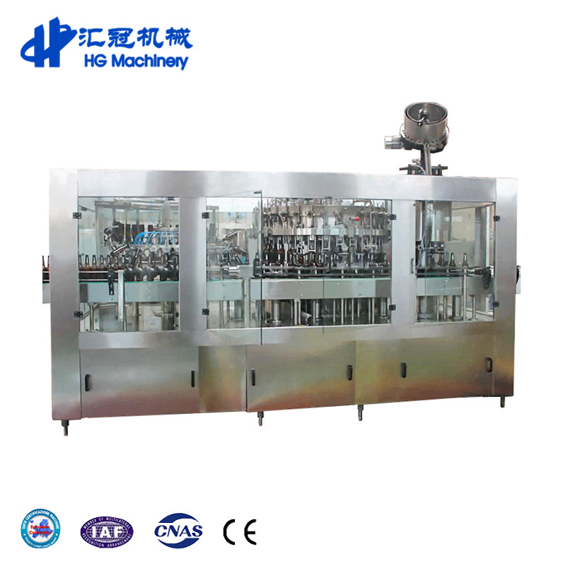 Automatic beer bottle rinsing filling capping machine beer bottling line