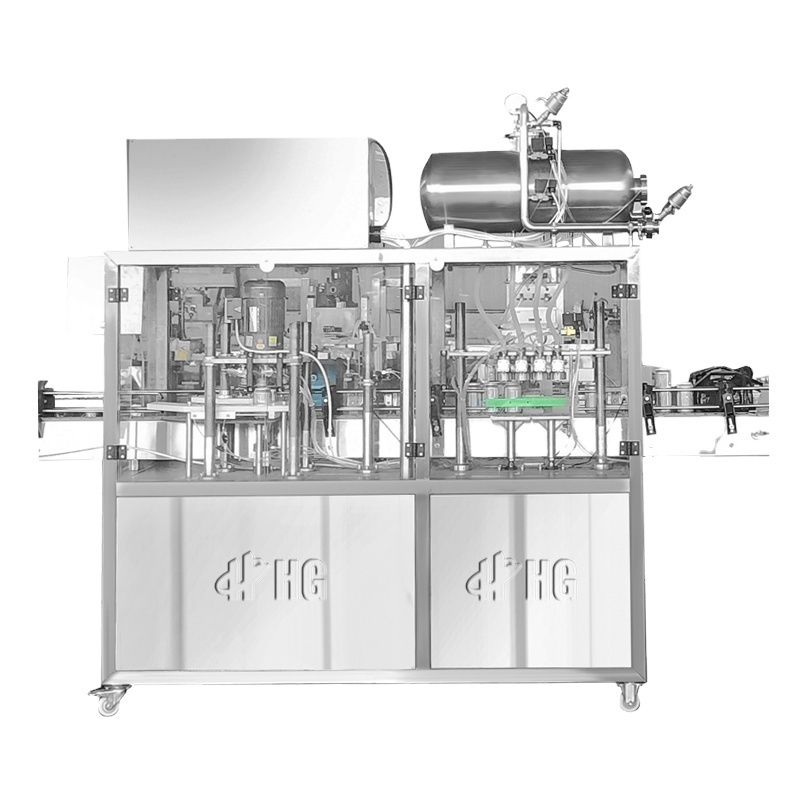 Automatic 330ml 7000cans per hour Craft Beer Beverage Juice Aluminum Can Filling Sealing Machine / Beer Canning Equipment Line