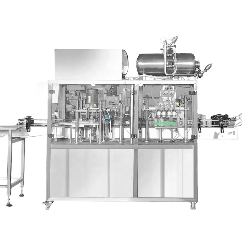 Automatic 330ml 7000cans per hour Craft Beer Beverage Juice Aluminum Can Filling Sealing Machine / Beer Canning Equipment Line