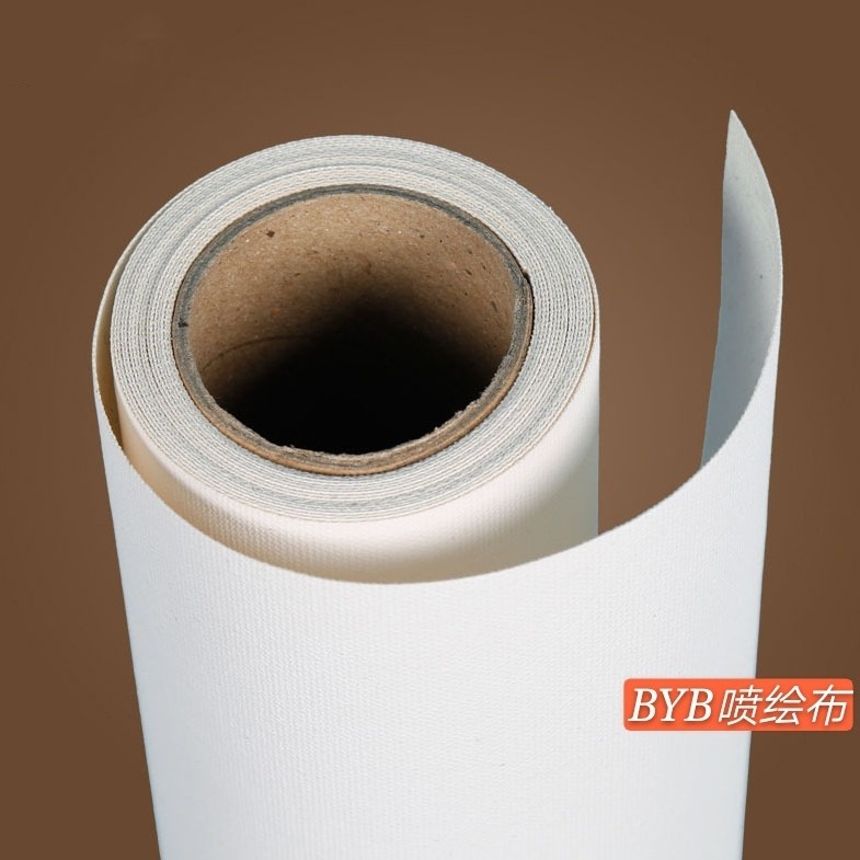 40%Polyester 60%Cotton Double Warp Single Weft On Yellow Background Cotton Digital Printing Canvas Roll