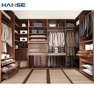 Modern bed room wall storage wardrobes walkin closet set system furniture bedroom open style u shaped clothes walk in wardrobe